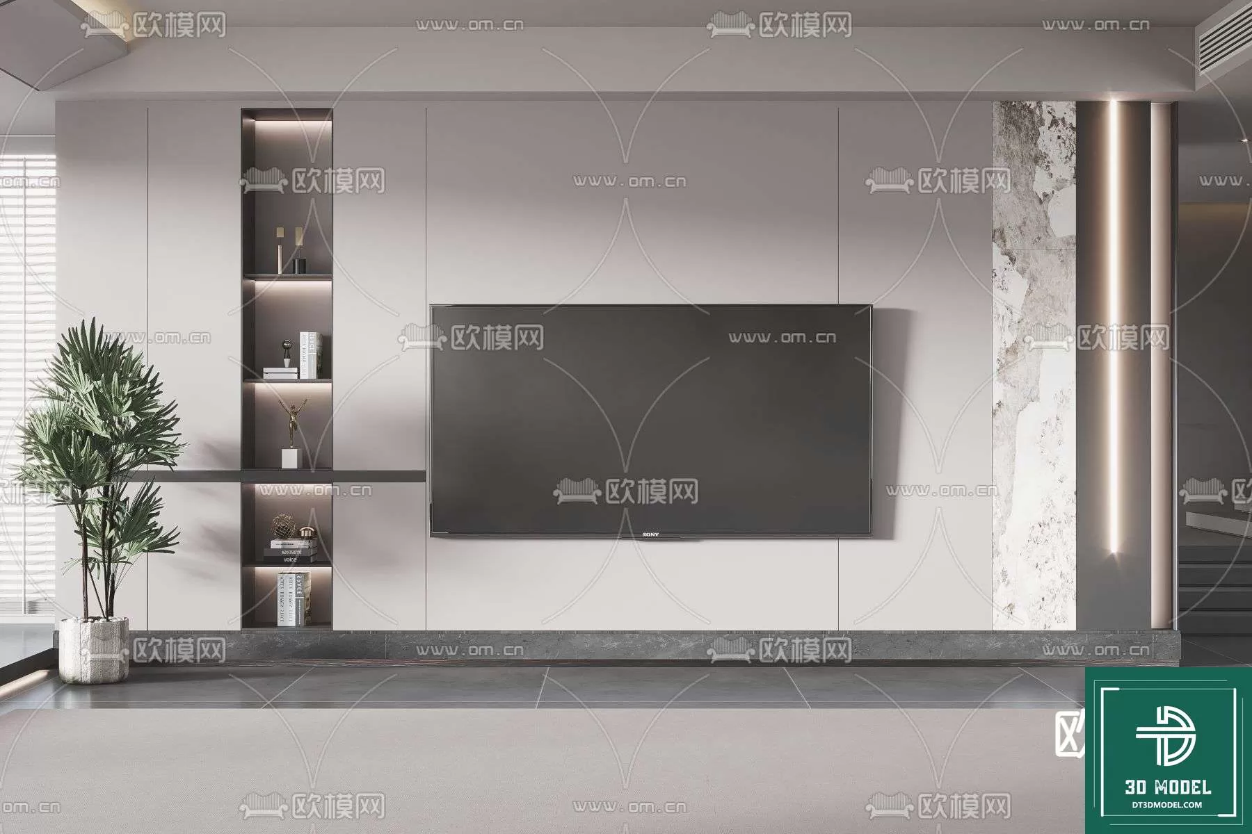 TELEVISION SHELF – 3DMODELS – 044