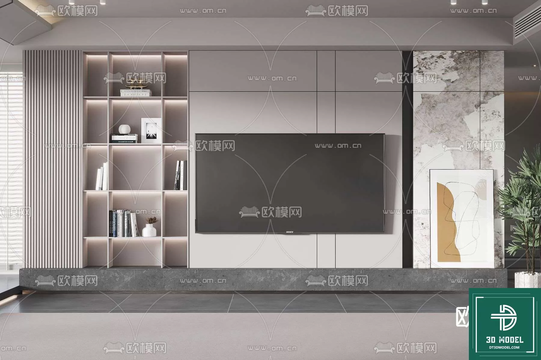 TELEVISION SHELF – 3DMODELS – 046