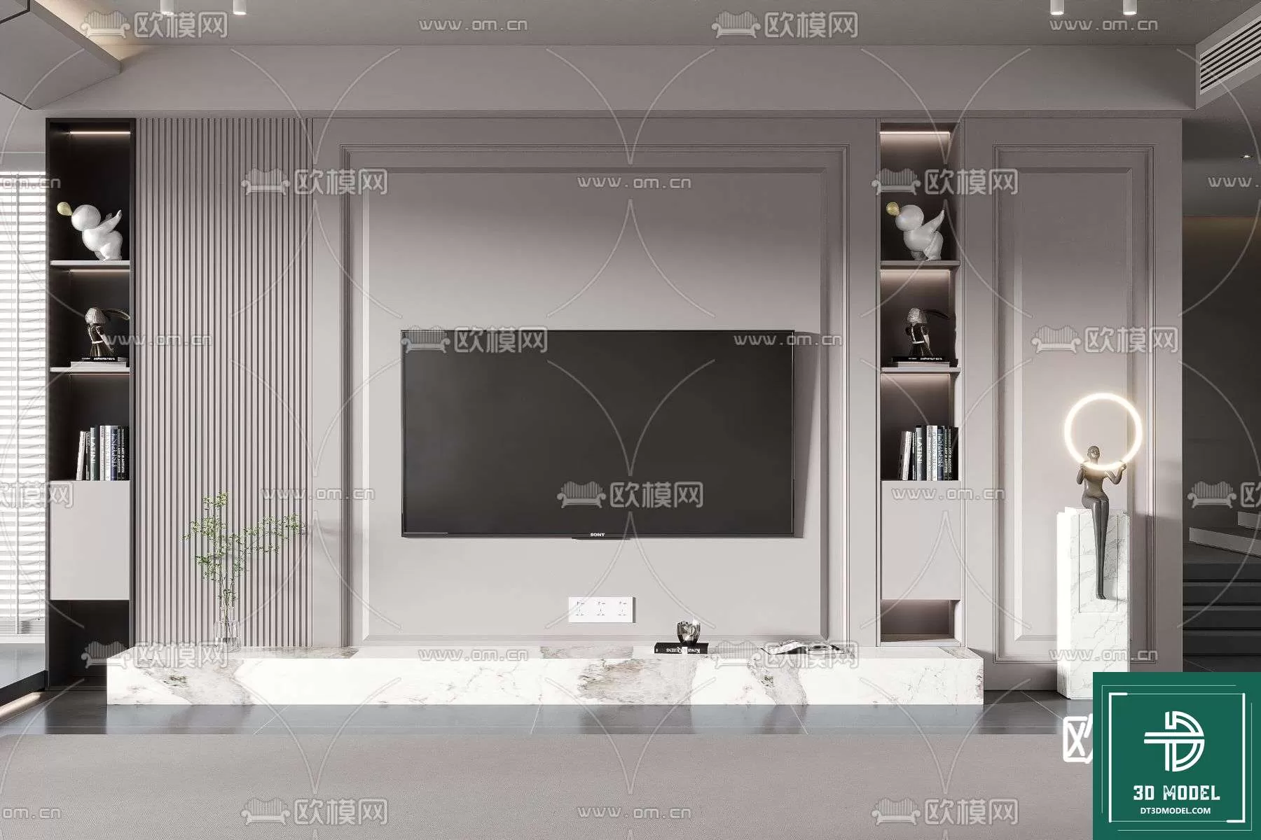 TELEVISION SHELF – 3DMODELS – 047