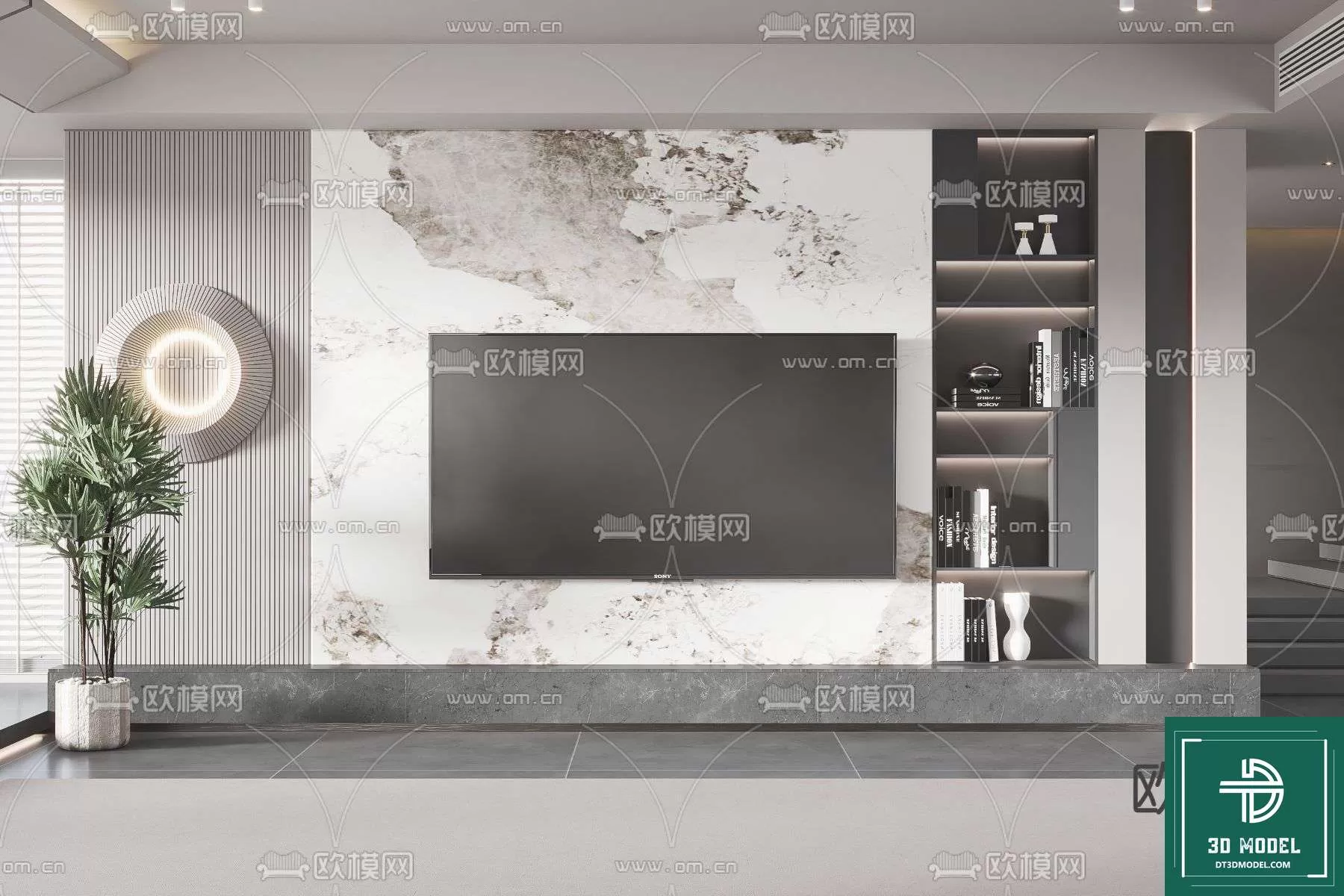 TELEVISION SHELF – 3DMODELS – 053