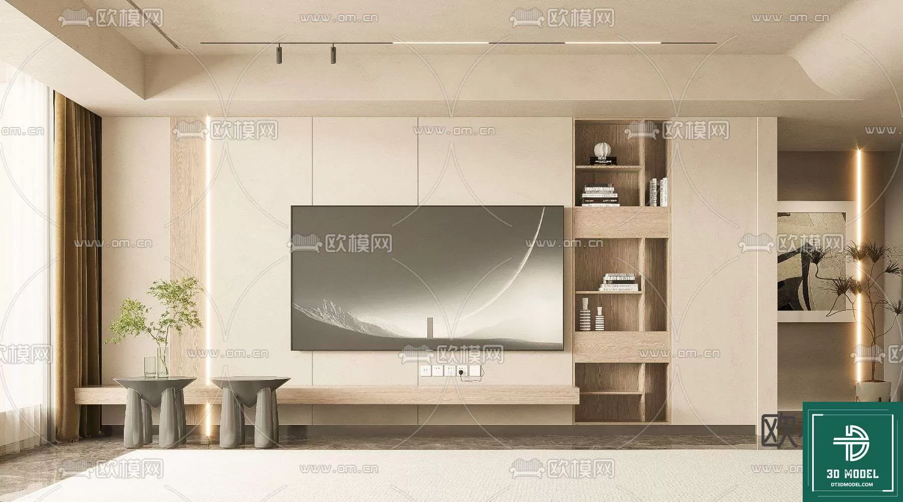 TELEVISION SHELF – 3DMODELS – 055