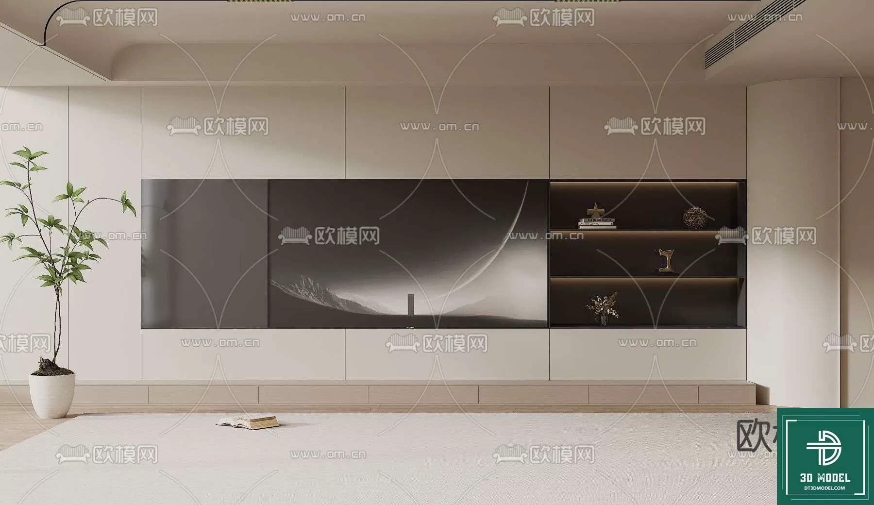 TELEVISION SHELF – 3DMODELS – 076