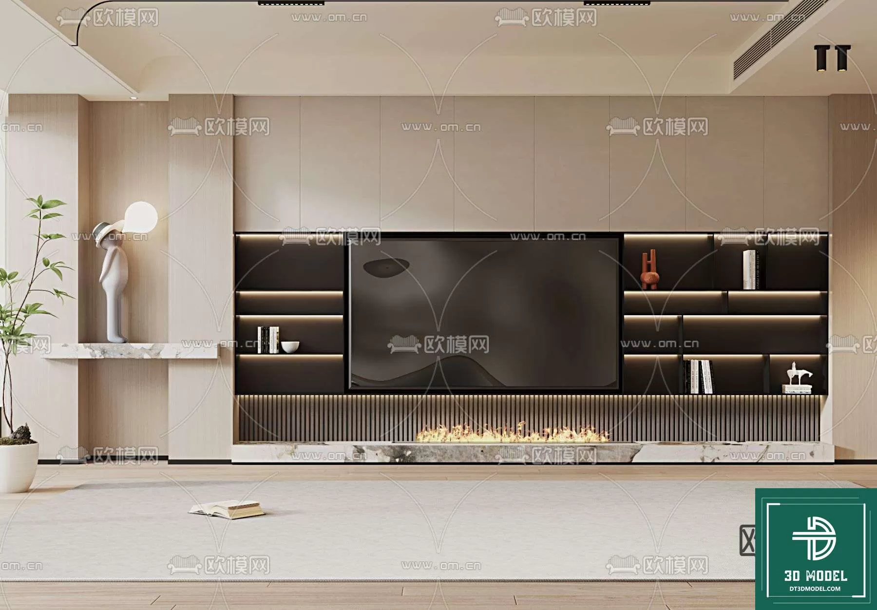 TELEVISION SHELF – 3DMODELS – 092