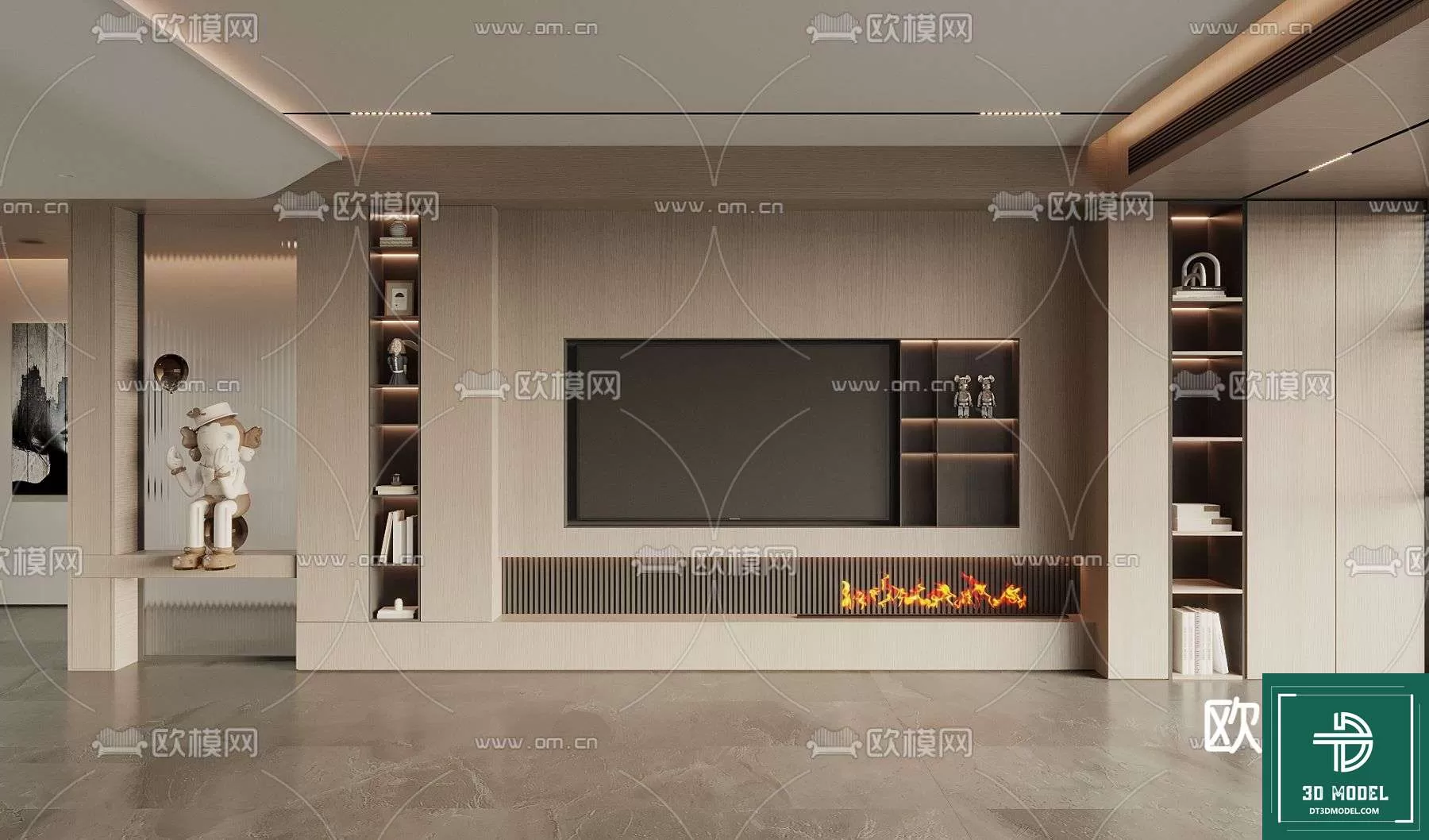 TELEVISION SHELF – 3DMODELS – 096