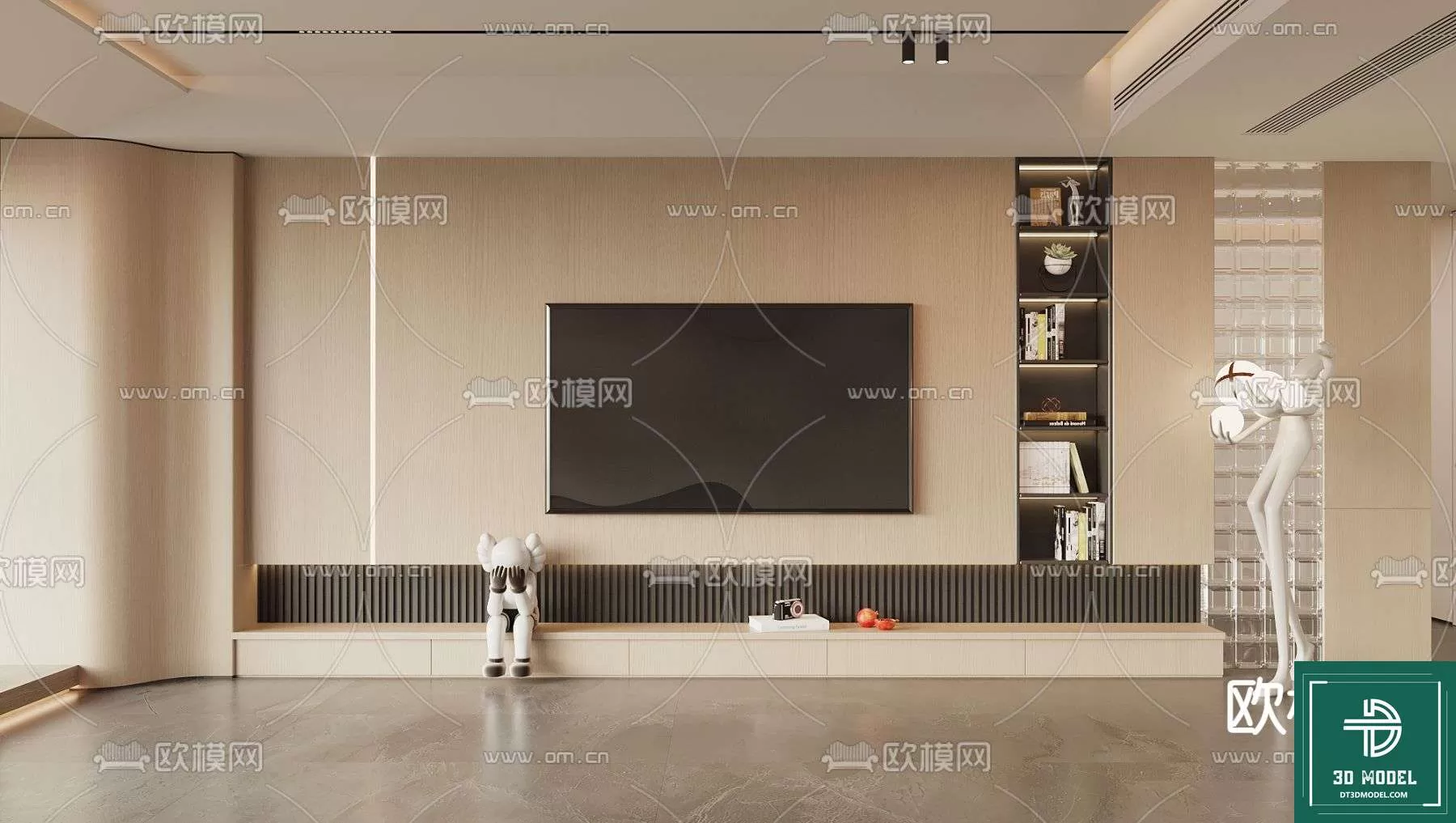 TELEVISION SHELF – 3DMODELS – 098