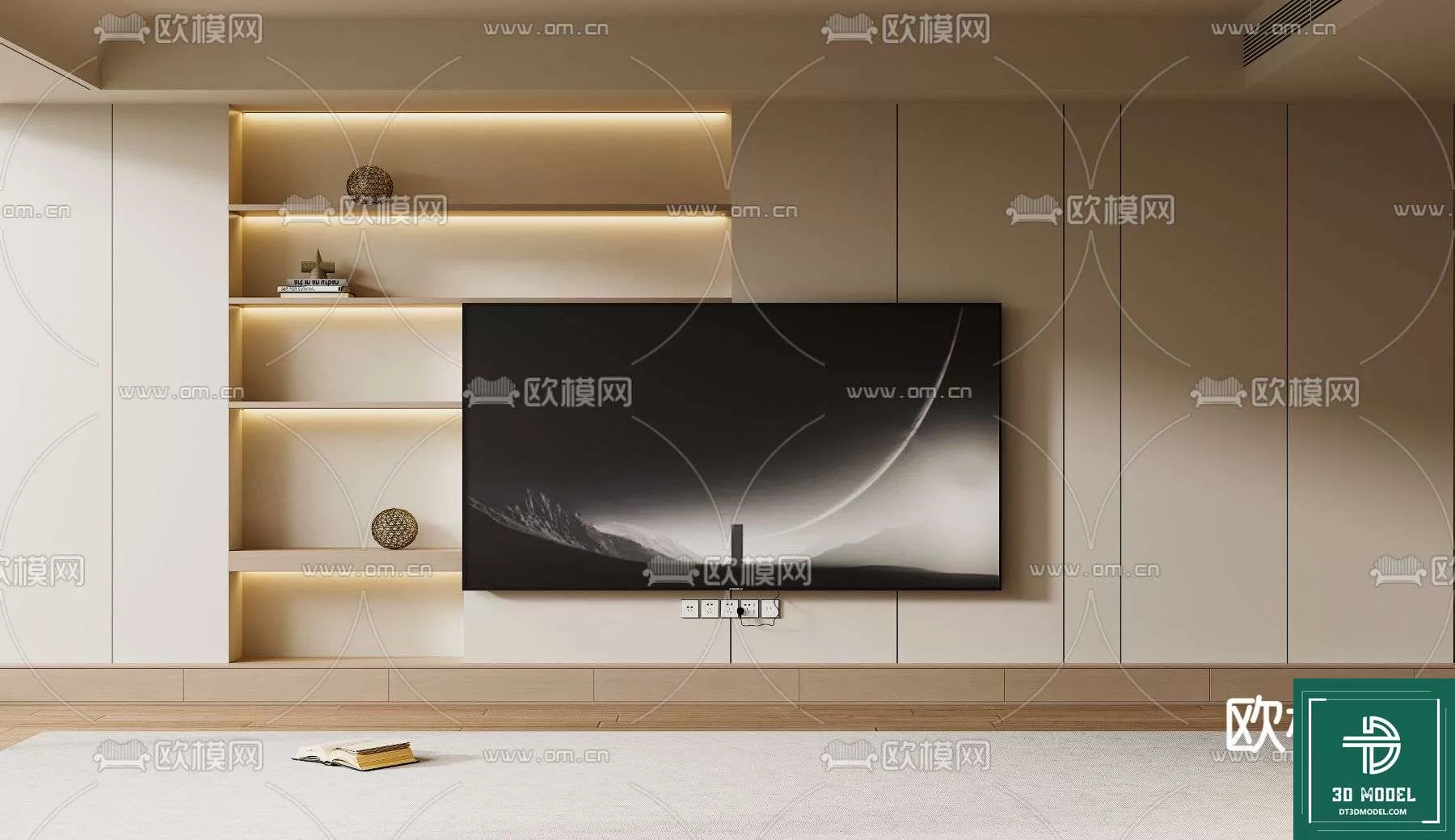 TELEVISION SHELF – 3DMODELS – 104