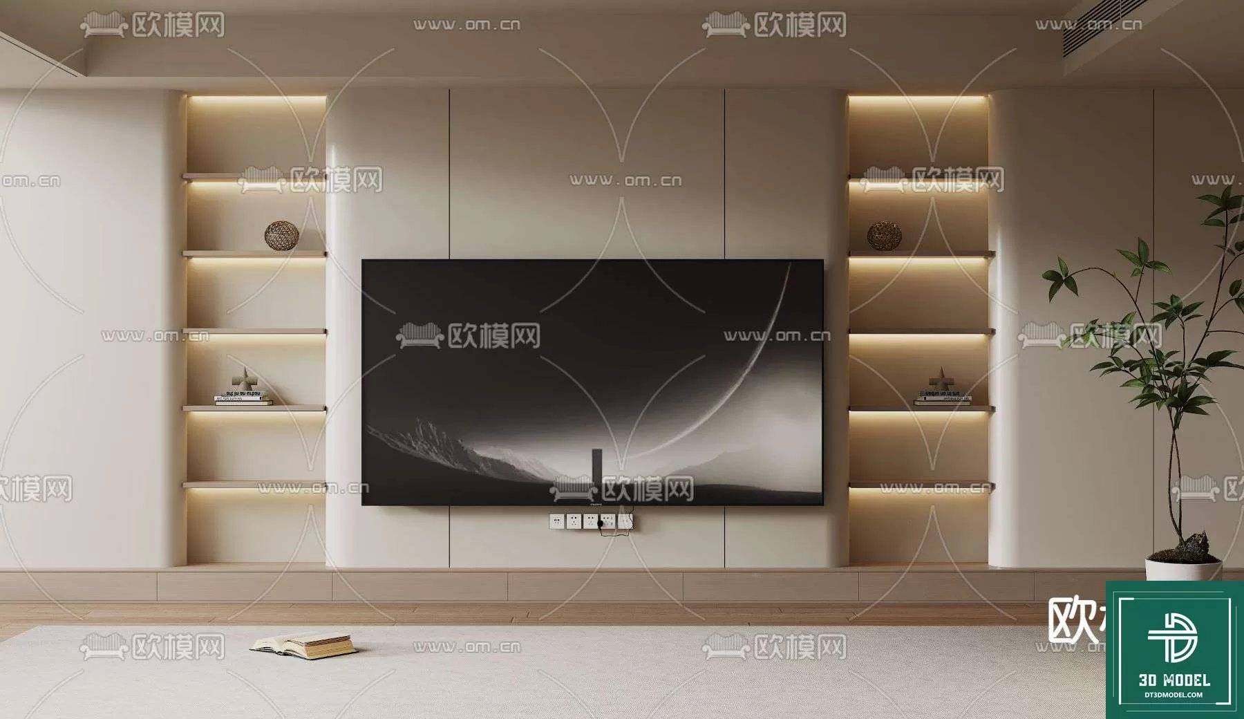 TELEVISION SHELF – 3DMODELS – 105