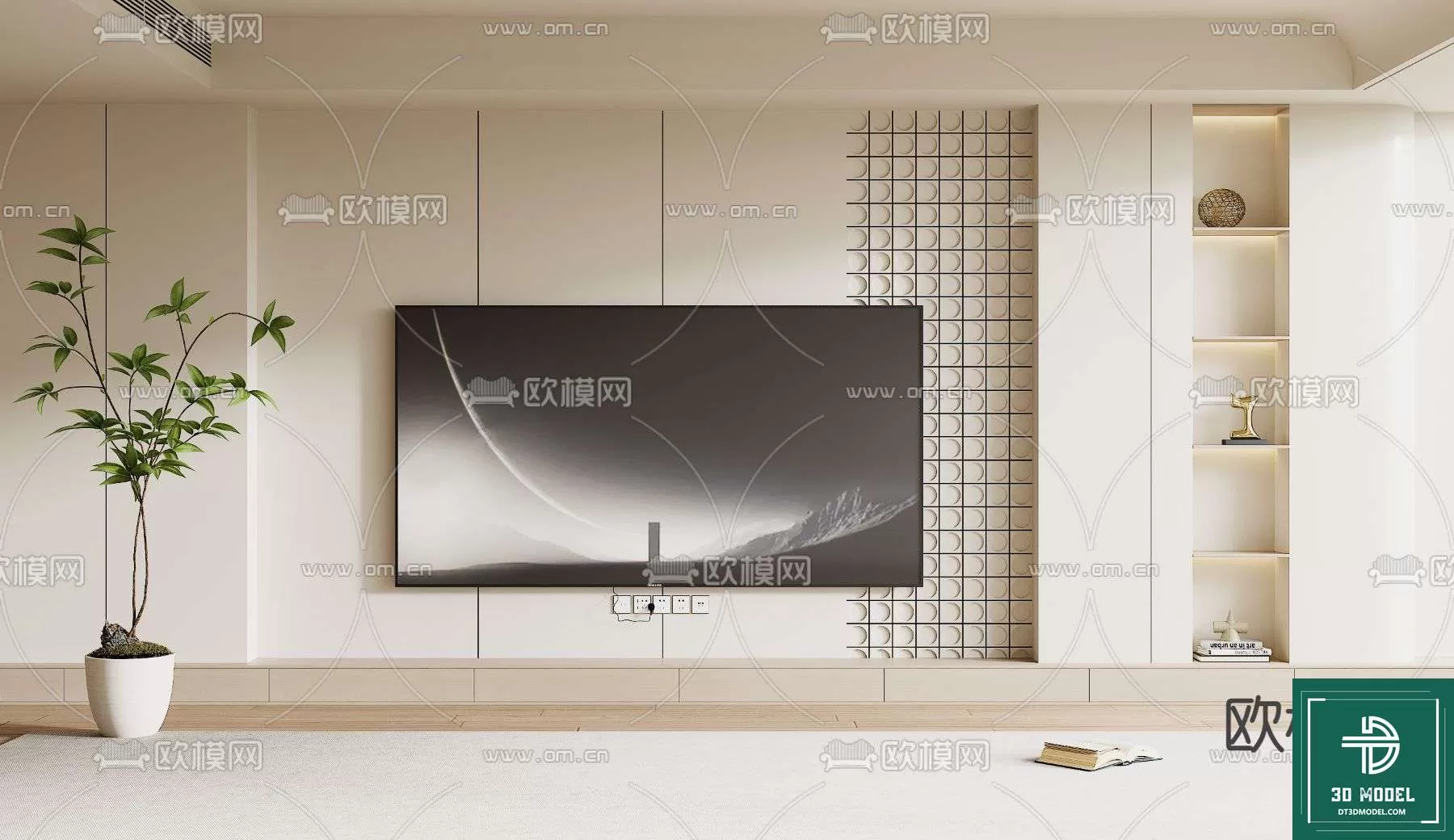 TELEVISION SHELF – 3DMODELS – 121