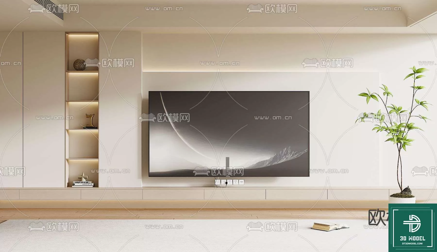 TELEVISION SHELF – 3DMODELS – 122