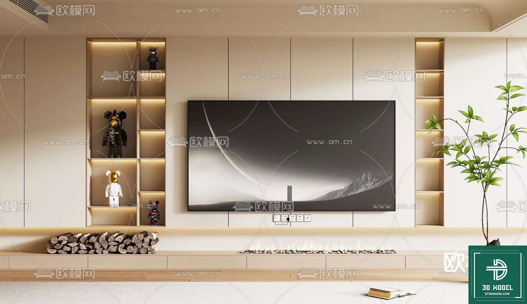 TELEVISION SHELF – 3DMODELS – 128