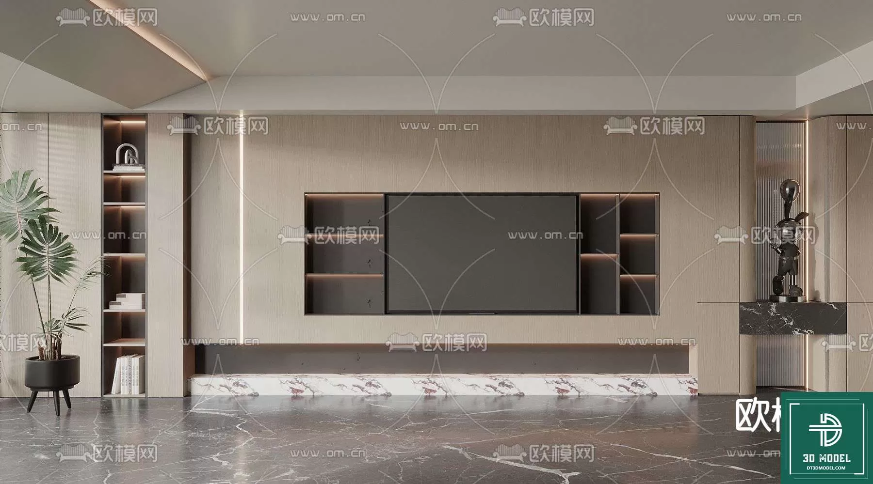 TELEVISION SHELF – 3DMODELS – 133