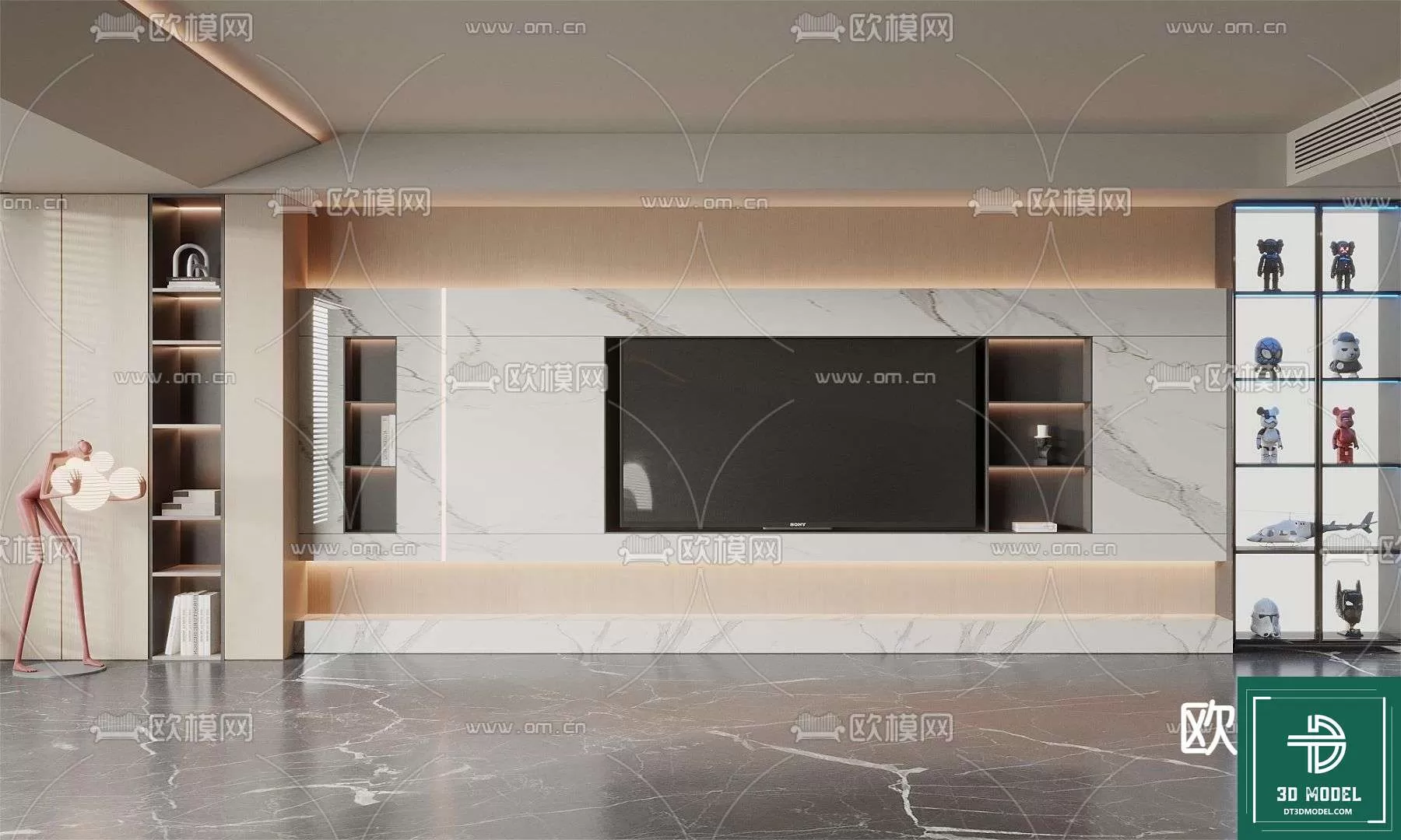 TELEVISION SHELF – 3DMODELS – 142