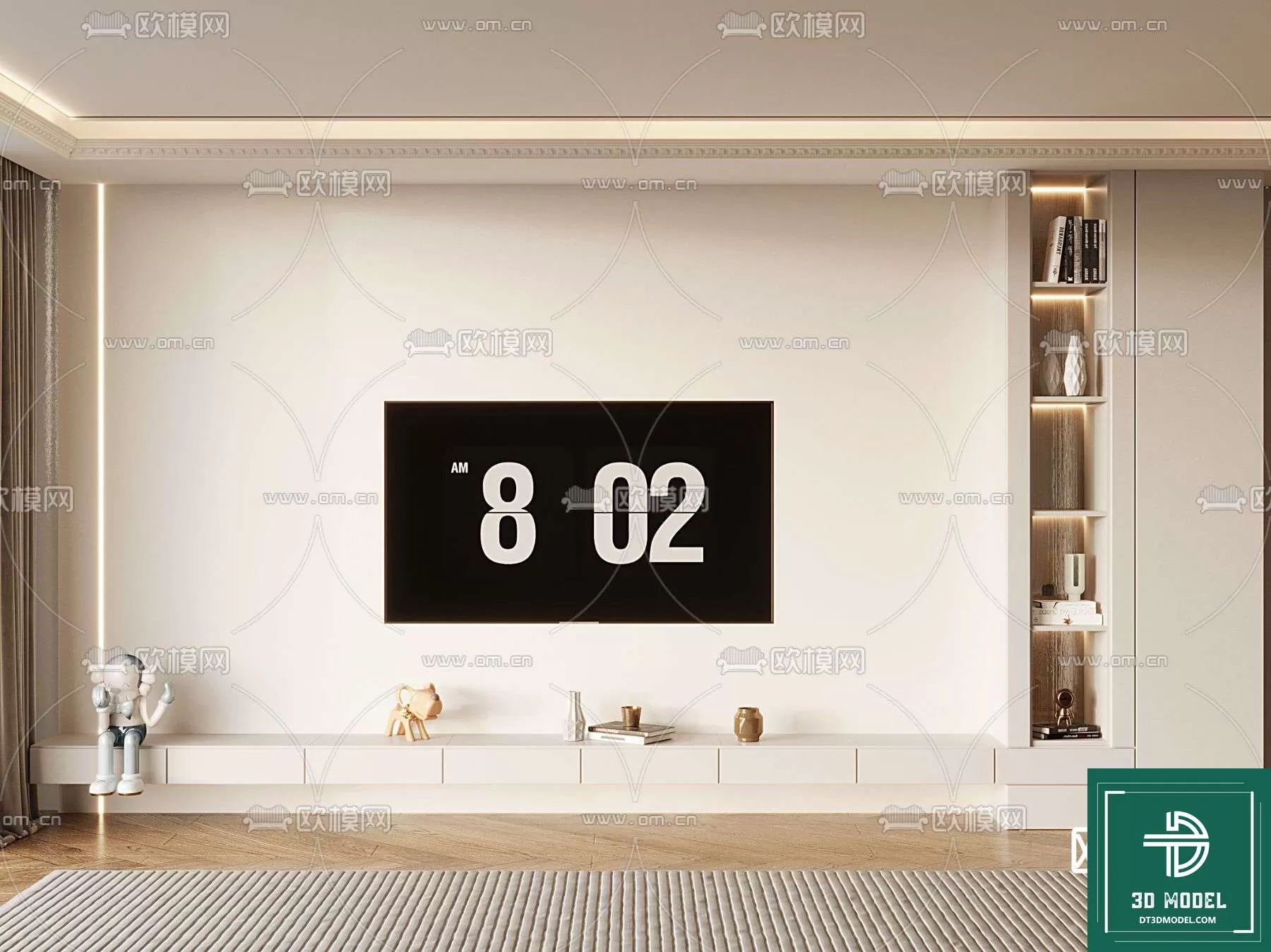 TELEVISION SHELF – 3DMODELS – 154