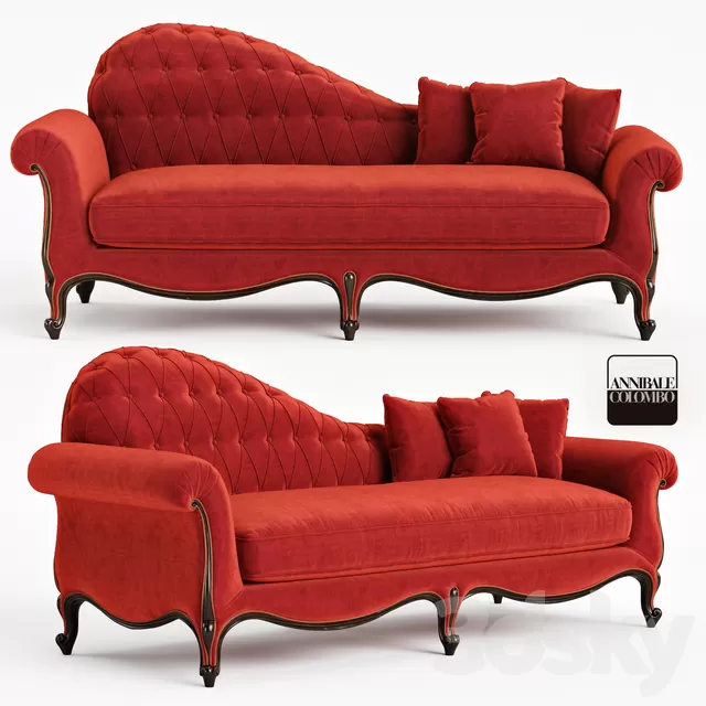 Furniture – Sofa 3D Models – ANNIBALE COLOMBO A1598