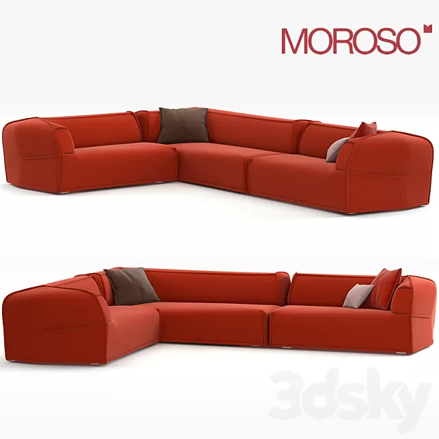 Furniture – Sofa 3D Models – Corner sofa Moroso Massas