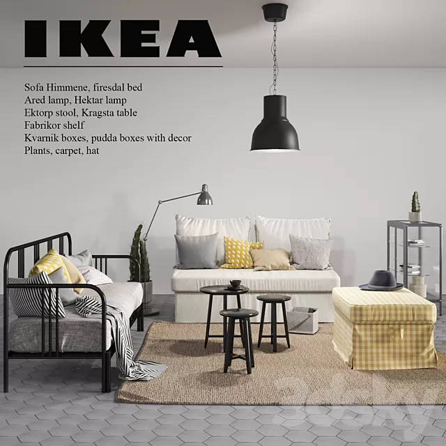 Furniture – Sofa 3D Models – Ikea.Set.from.the.new.catalog.2017-2018