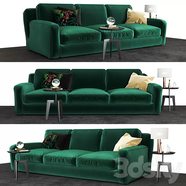 Furniture – Sofa 3D Models – Meridiani Hector Sofa