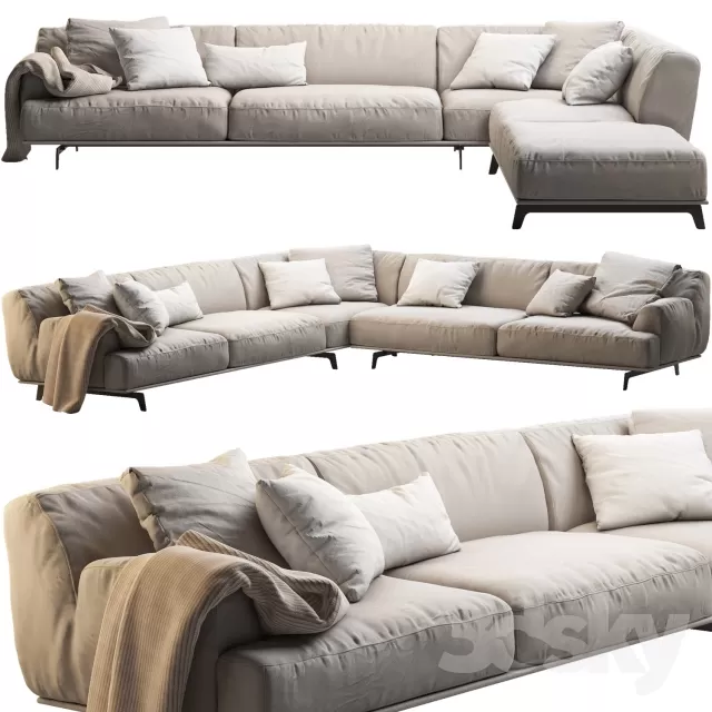Furniture – Sofa 3D Models – Poliform Tribeca Sofa 3