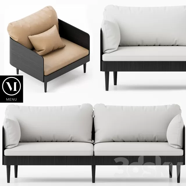 Furniture – Sofa 3D Models – Septembre Sofa by MENU