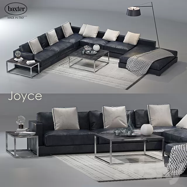 Furniture – Sofa 3D Models – Sofa Joyce by Baxter