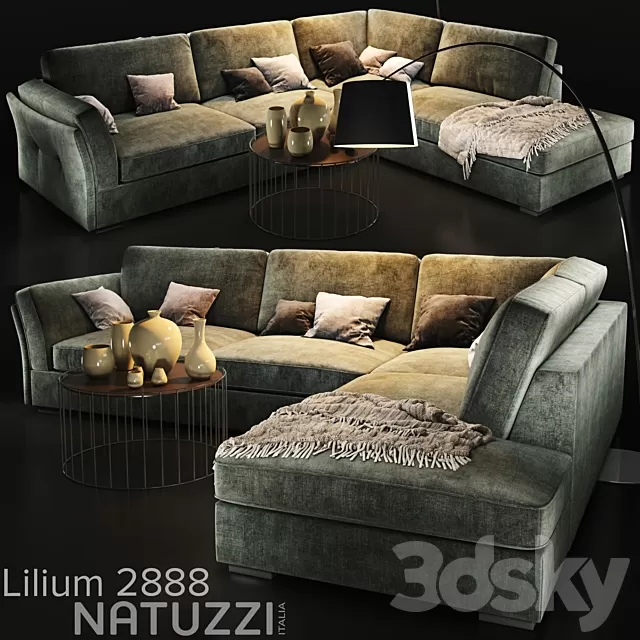 Furniture – Sofa 3D Models – Sofa natuzzi Lilium