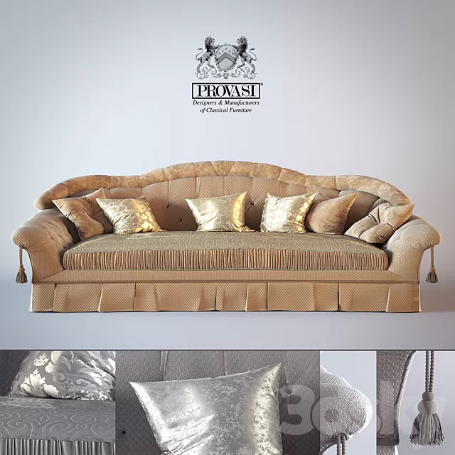 Furniture – Sofa 3D Models – Sofa Savoy Provasi