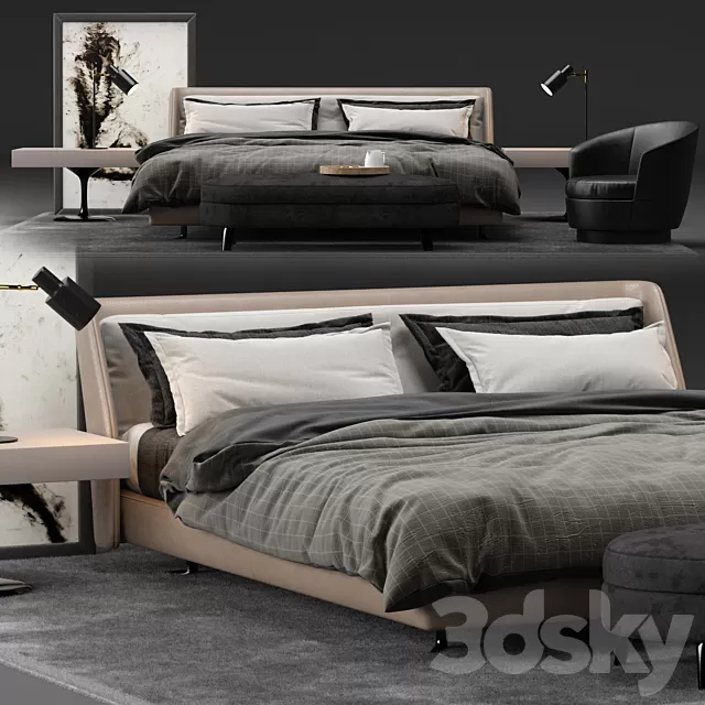 Furniture – Bed 3D Models – 0182 Furniture – Bed 3D Models – 0182