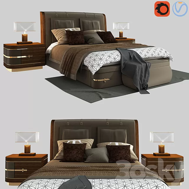 Furniture – Bed 3D Models – 0191 Furniture – Bed 3D Models – 0191