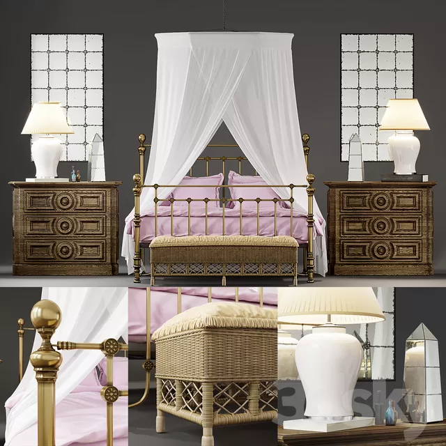 Furniture – Bed 3D Models – 0210 Furniture – Bed 3D Models – 0210