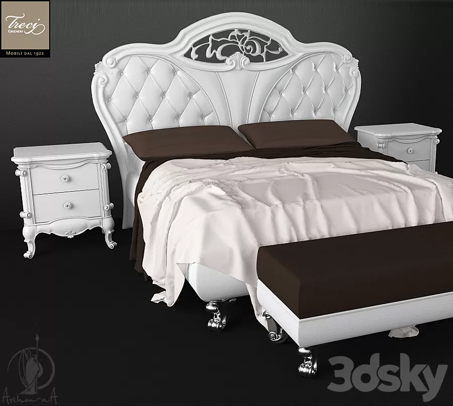 Furniture – Bed 3D Models – 0496 Furniture – Bed 3D Models – 0496