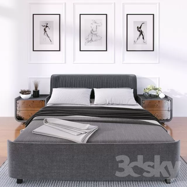 Furniture – Bed 3D Models – 0598 Furniture – Bed 3D Models – 0598