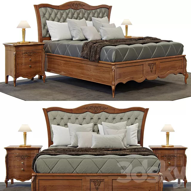 Furniture – Bed 3D Models – Bed Signorini and Coco – Certosa