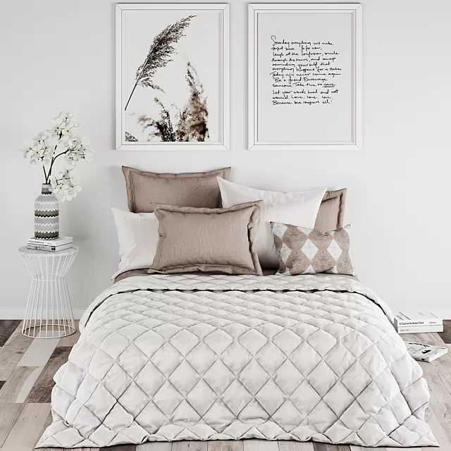 Furniture – Bed 3D Models – Bedroom set 13