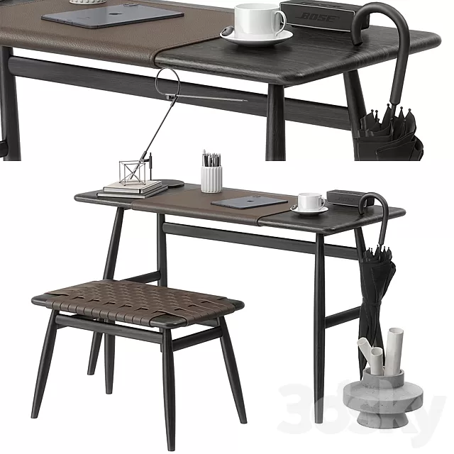 Furniture – Table and Chairs (Set) – 3D Models – 0255