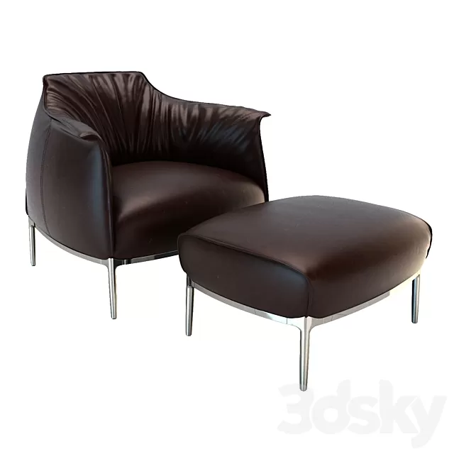 Furniture – Table and Chairs (Set) – 3D Models – Archibald Armchair