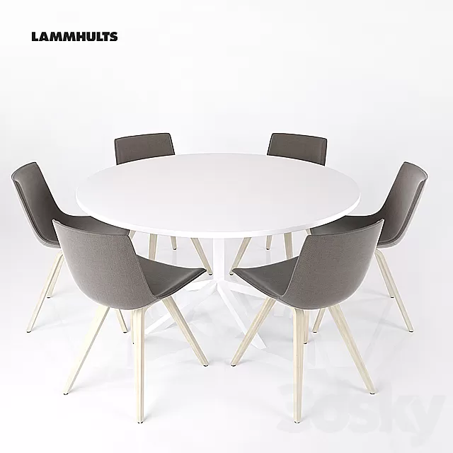 Furniture – Table and Chairs (Set) – 3D Models – COMET SPORT CHAIR