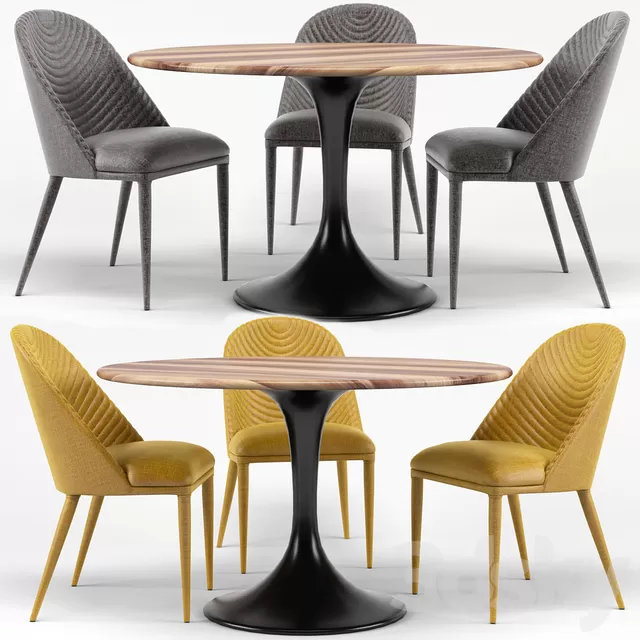 Table 3D Models – Amarelo Chair; Thor Dining Table 3D Model Table 3D Models – Amarelo Chair; Thor Dining Table 3D Model
