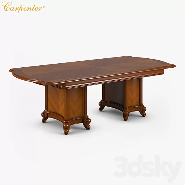 Table 3D Models – Carpenter Extensible dining table Table 3D Models – Carpenter Extensible dining table