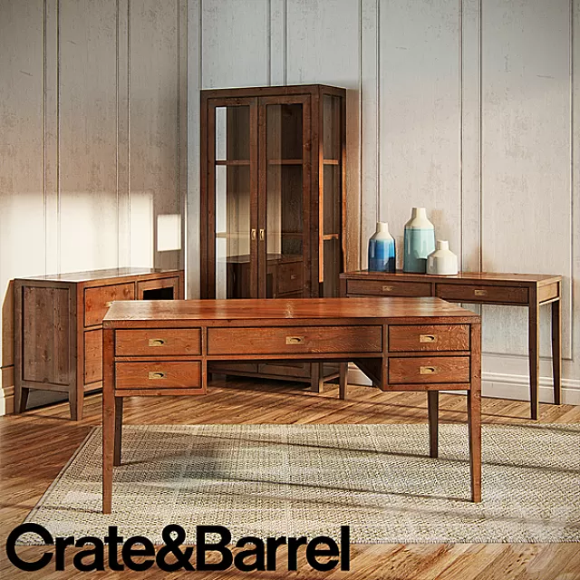 Table 3D Models – Crate and barrel morris set Table 3D Models – Crate and barrel morris set