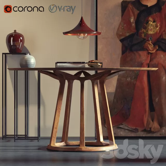 Table 3D Models – Decoration set (2013; 2016 Vray; Corona) Table 3D Models – Decoration set (2013; 2016 Vray; Corona)