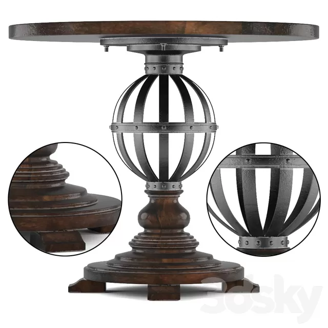 Table 3D Models – European Farmhouse-Provencal Gardens Table Table 3D Models – European Farmhouse-Provencal Gardens Table