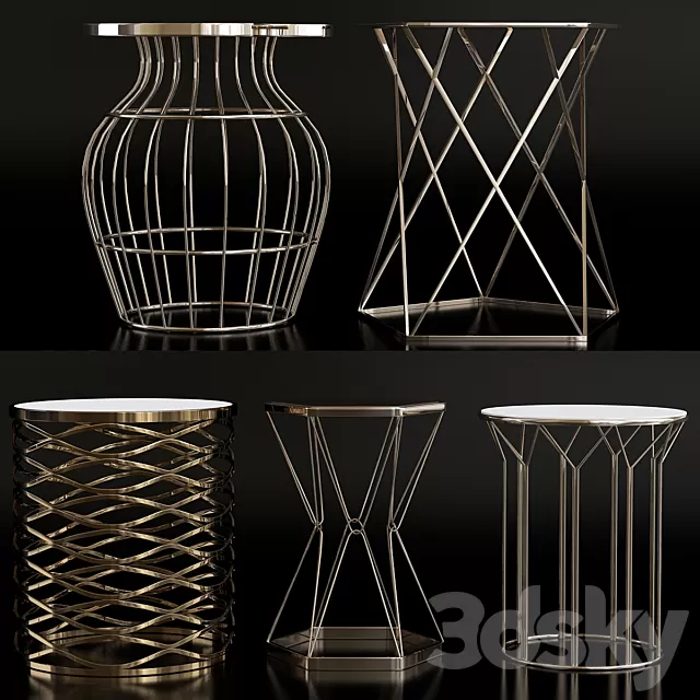 Table 3D Models – Luxury side table