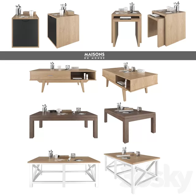 Table 3D Models – Maisons du Monde set 18