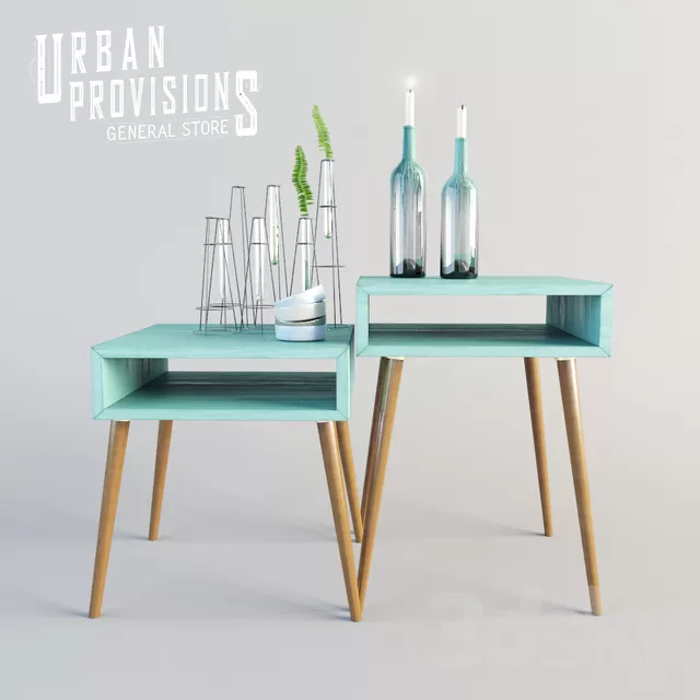 Table 3D Models – Modern Side Table Decor