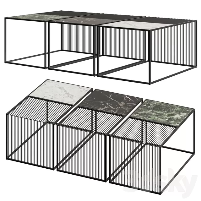 Table 3D Models – NV Gallery Skye Marble Coffee Table