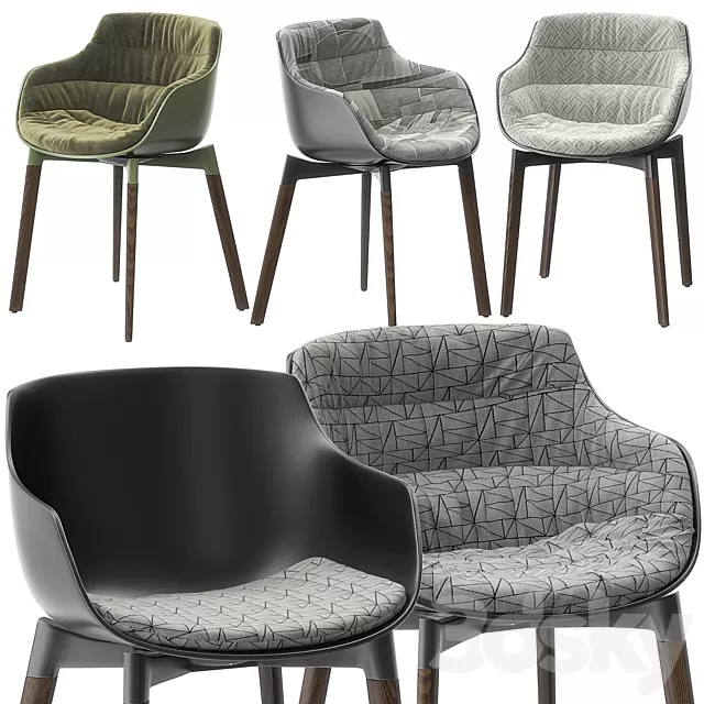 Chair and Armchair 3D Models – 0084