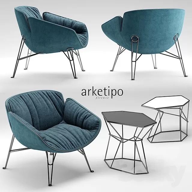 Chair and Armchair 3D Models – 0399 Chair and Armchair 3D Models – 0399