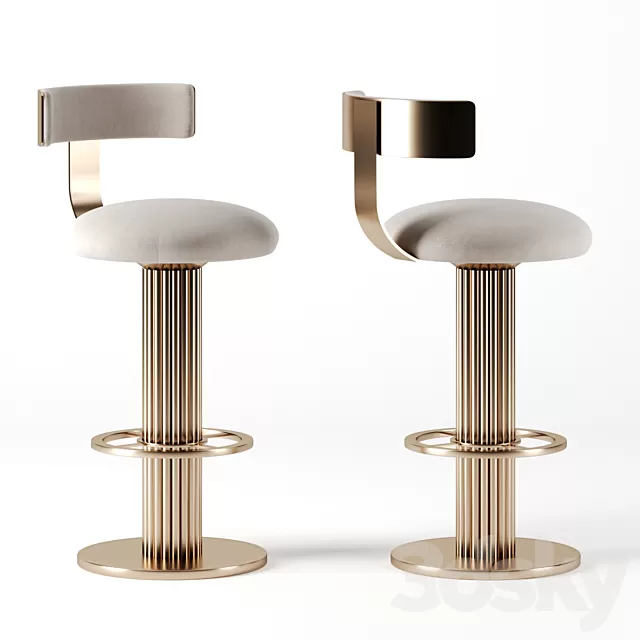 Chair and Armchair 3D Models – Barsools retro style by Designs for Leisure