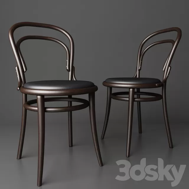 Chair and Armchair 3D Models – Cafe chair (Chair 14) By TON