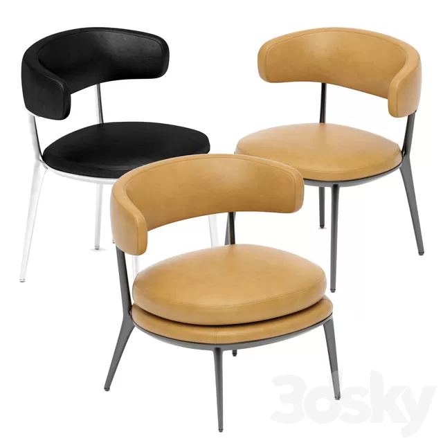 Chair and Armchair 3D Models – Caratos B&B Italia